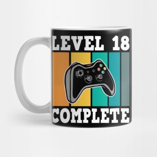 Level 18 Complete 18th Birthday 18 Years Gamer 2002 Mug